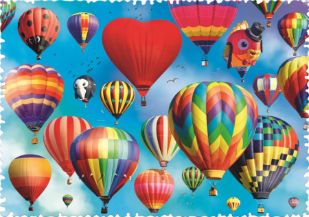 PUZZLE TREFL 600 CU PIESE CIUDATE - BALOANE COLORATE [1]