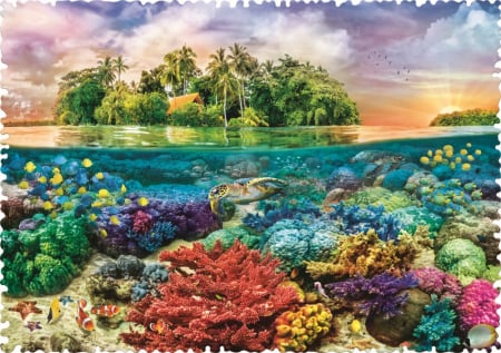 PUZZLE TREFL 600 CU PIESE CIUDATE - INSULA EXOTICA [1]