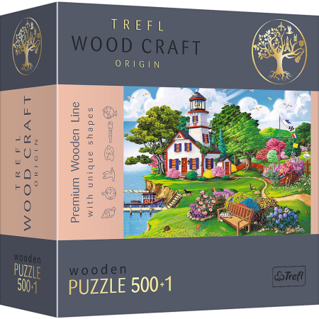 Puzzle - PUZZLE TREFL DIN LEMN 500+1 PIESE PORTUL IN TIMPUL VERII