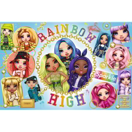 PUZZLE TREFL PRIMO SUPER SHAPE XXL 160 RAINBOW HIGH PRIETENELE COLORATE [1]