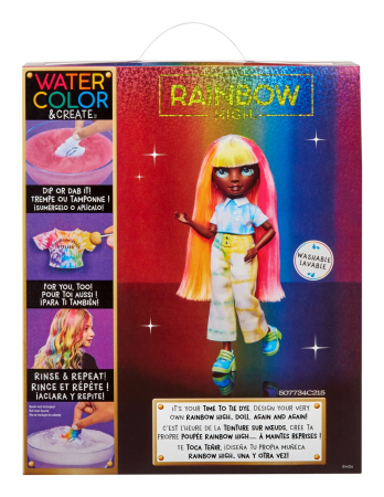 RAINBOW HIGH WATERCOLOR CREATE PAPUSA OCHI VERZI [9]