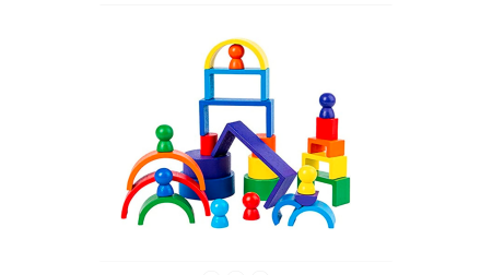 Jucării sortare - Rainbow stacker. Joc complex de motricitate
