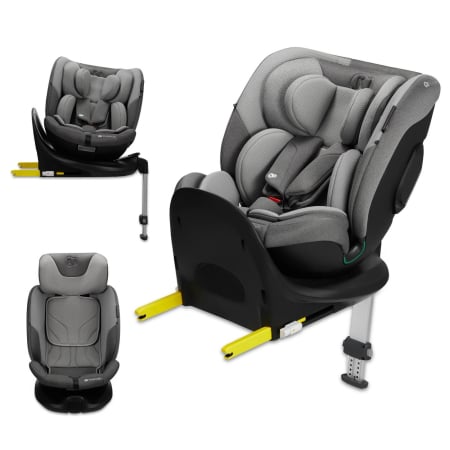 SCAUN AUTO KINDERKRAFT I-FIX, I-SIZE 40-150 CM, COOL GREY [2]