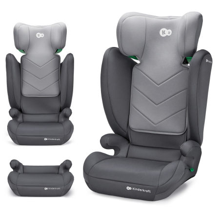SCAUN AUTO KINDERKRAFT I-SPARK, I-SIZE 100-150 CM, GREY [1]