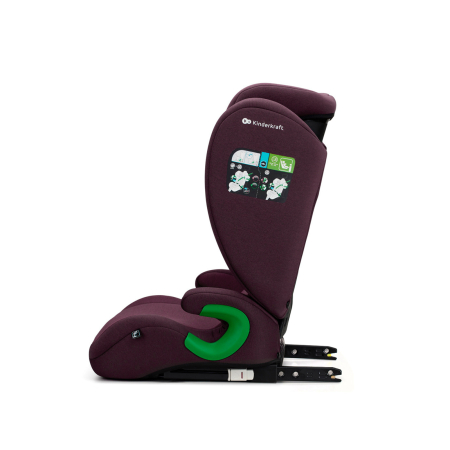 SCAUN AUTO KINDERKRAFT JUNIOR FIX2, I-SIZE 100-150 CM, CHERRY RED [9]