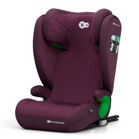 SCAUN AUTO KINDERKRAFT JUNIOR FIX2, I-SIZE 100-150 CM, CHERRY RED [1]