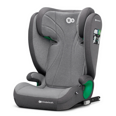 SCAUN AUTO KINDERKRAFT JUNIOR FIX2, I-SIZE 100-150 CM, ROCKET GREY [1]