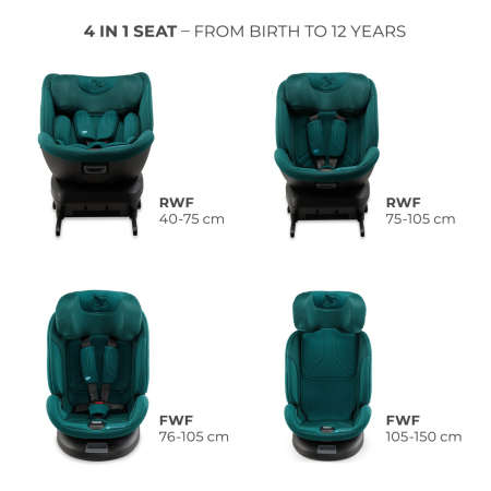 SCAUN AUTO KINDERKRAFT XPEDITION 3 I-SIZE 40-150 CM, GREEN [3]
