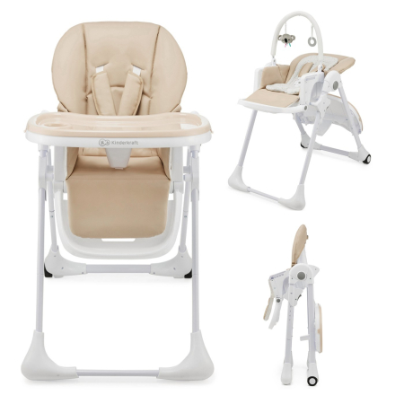 SCAUN DE MASA KINDERKRAFT TUMMIE, PLIABIL, BEIGE [1]