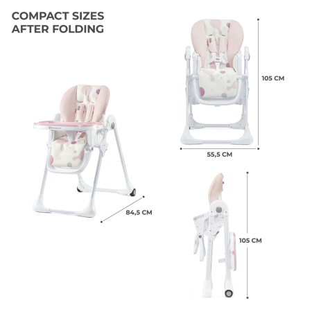 SCAUN DE MASA KINDERKRAFT YUMMY PLIABIL, PINK [7]