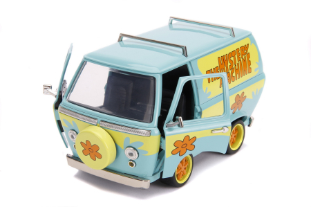 SCOOBY DOO MYSTERY VAN SET FORMAT DIN DUBITA METALICA SCARA 1:24 SI 2 FIGURINE SCOOBY DOO SI SHAGGY [4]