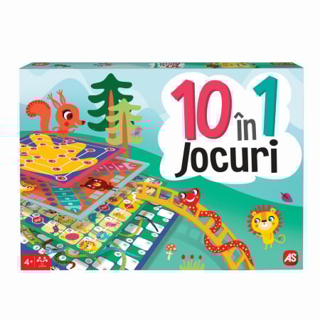 Jocuri și cărti de joc - SET 10 JOCURI IN 1
