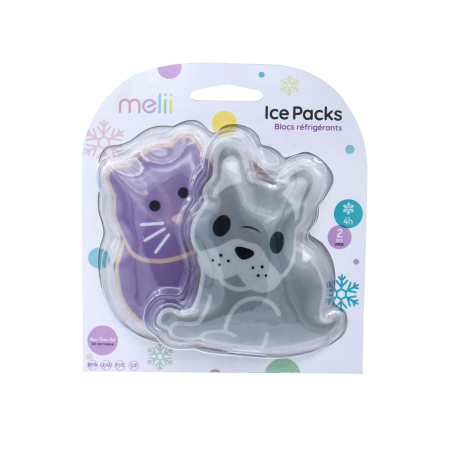 Accesorii hrănire bebe - SET 2 PACHETE GEL TERMIC MELII MODEL BULLDOG PISICA