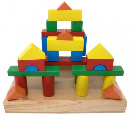 Set 32 de cuburi de lemn cu tavita [2]