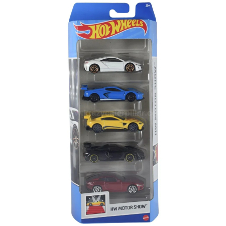 Mașinuțe, Motociclete, Elicoptere, Avioane - SET 5 MASINI HOT WHEELS HW MOTOR SHOW