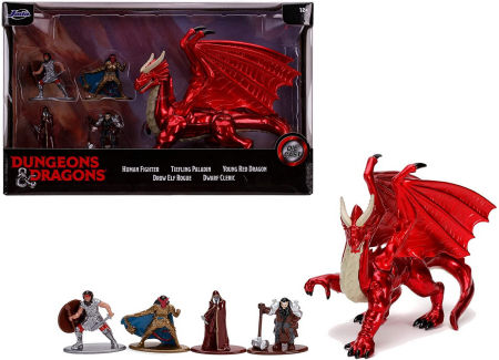 Figurine cu eroi și personaje - SET 5 NANO FIGURINE DIN METAL DUNGEONS DRAGONS 4 CM