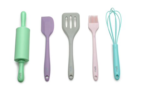 SET 5 PIESE MINI USTENSILE BAKING, MELII, COLORATE [1]
