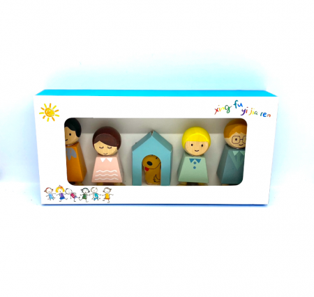 Set de papusi din lemn FAMILIA MEA [1]