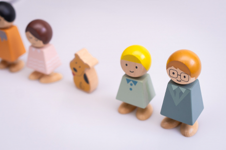 Set de papusi din lemn FAMILIA MEA [4]