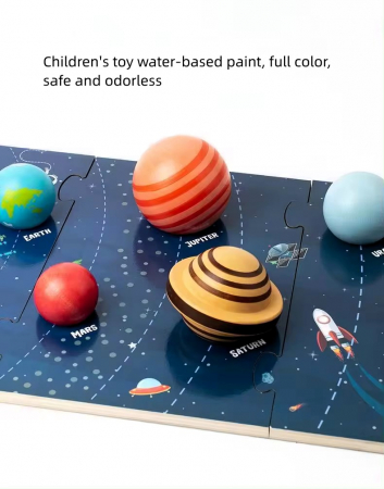 Puzzle sistemul solar -  planete  Montessori [4]