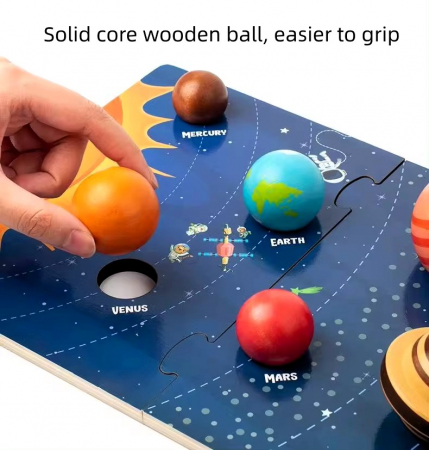 Puzzle sistemul solar -  planete  Montessori [3]