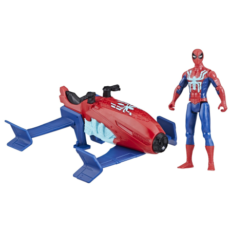 SPIDERMAN SET VEHICUL HYDRO JET SI FIGURINA SPIDER MAN 10CM [2]