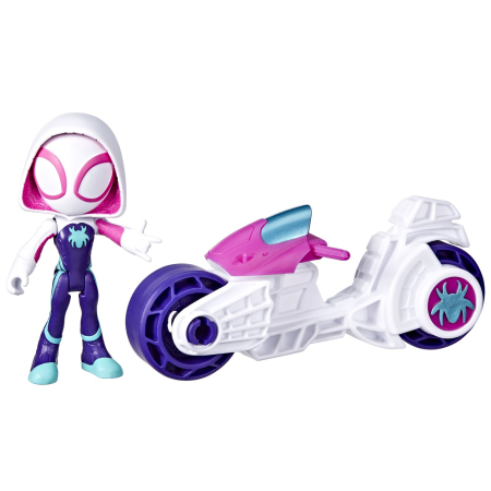 SPIDEY PRIETENII EXTRAORDINARI SET MOTOCICLETA SI FIGURINA GHOST SPIDER 10CM [1]