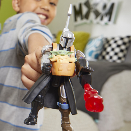 STAR WARS MIX MASHERS DELUXE SET FIGURINA MANDALORIAN AND GROGU 12CM SI ACCESORII [4]