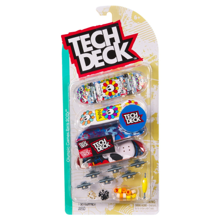 Mașinuțe, Motociclete, Elicoptere, Avioane - TECH DECK PACHET 4 PIESE FINGERBOARD PAPA 9.6CM