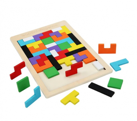 Puzzle - Tetris de lemn