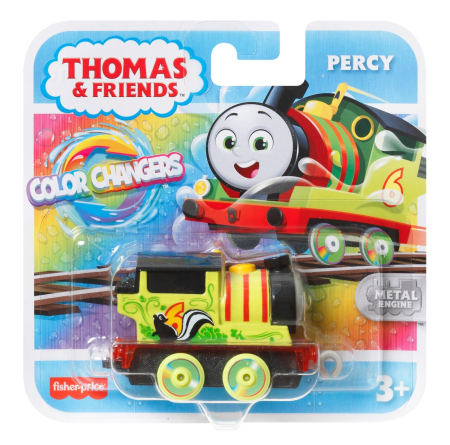 Mașinuțe, Motociclete, Elicoptere, Avioane - THOMAS COLOR CHANGERS LOCOMATIVA METALICA PERCY