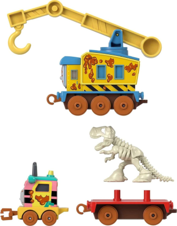 THOMAS LOCOMOTIVA CU VAGON PUSH ALONG DINO [1]