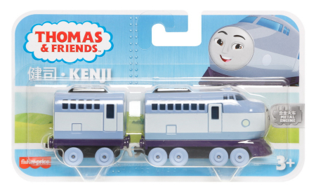 Mașinuțe, Motociclete, Elicoptere, Avioane - THOMAS LOCOMOTIVA CU VAGON PUSH ALONG KENJI