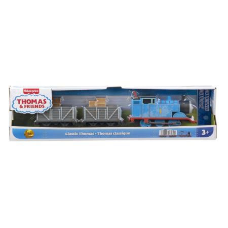 Masinute, Motociclete, Elicoptere, Avioane - THOMAS LOCOMOTIVA MOTORIZATA CLASIC THOMAS CU 2 VAGOANE