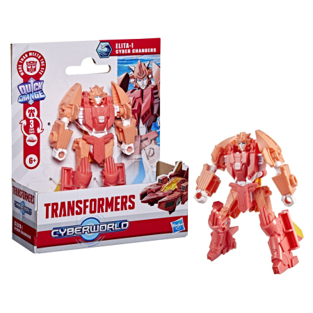 TRANSFORMERS CYBERWORLD ROBOT ELITA 1 CONVERTIBIL 10CM [8]