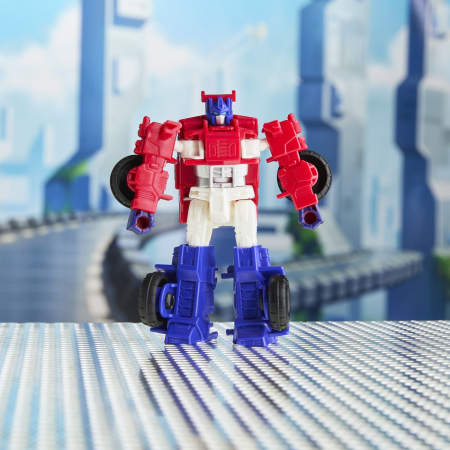TRANSFORMERS CYBERWORLD ROBOT OPTIMUS PRIME CONVERTIBIL 10CM [6]