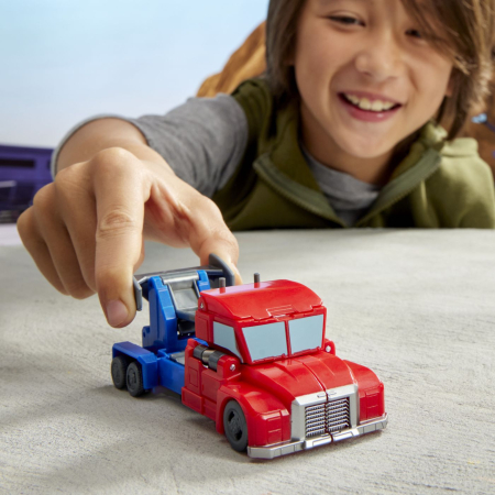 TRANSFORMERS EARTHSPARK FIGURINA OPTIMUS PRIME 1 STEP SMASH TO CHANGE [2]