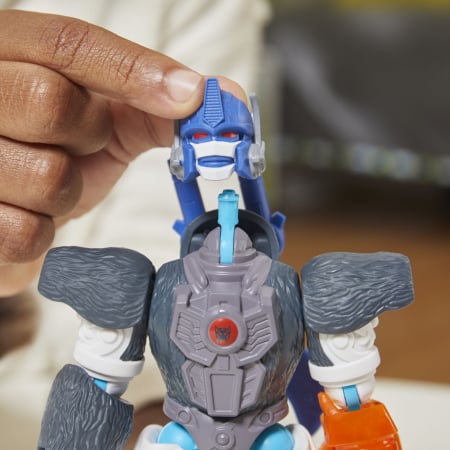 TRANSFORMERS MIX MASHERS FIGURINA OPTIMUS PRIMAL 12CM SI ACCESORII [4]