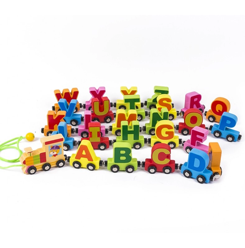 Jucării interactive - Trenulet magnetic cu LITERE 2.18 metri
