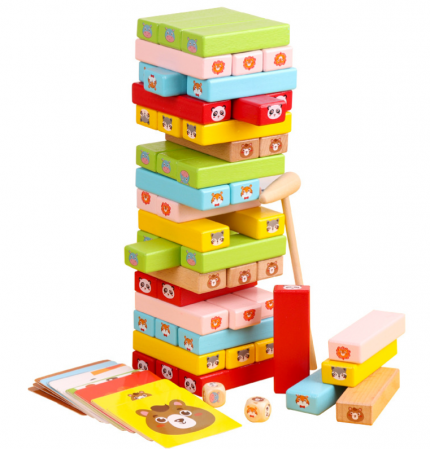 Jucării copii 2-3 ani - Turn instabil. Joc JENGA