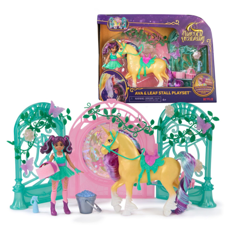 UNICORN ACADEMY SET PAPUSA AVA SI UNICORNUL LEAF CU ACCESORII [3]