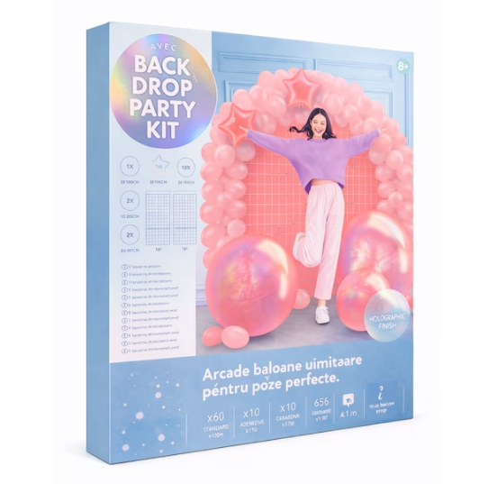 Arc de Baloane Holografic 107 Piese – Kit Ghirlandă Baloane Holo Graphic pentru Petreceri și Evenimente [3]