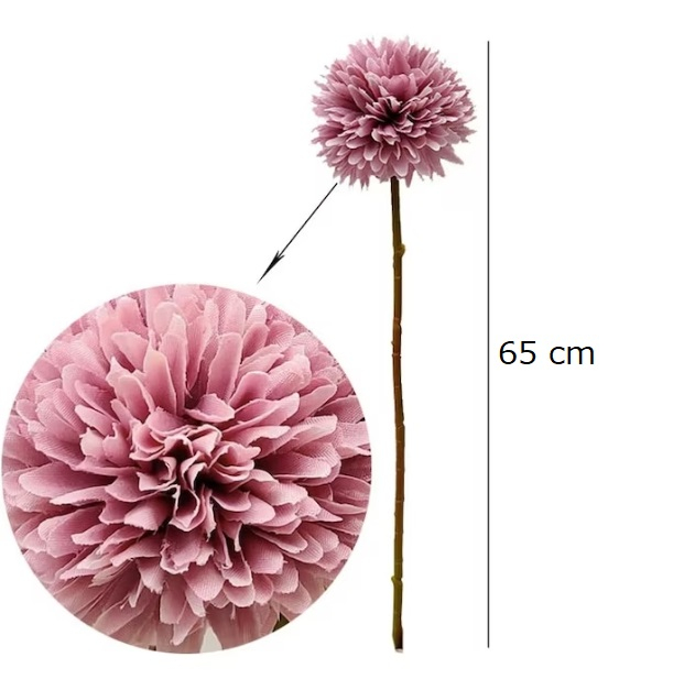 Crizantemă Artificială 65 cm Realistă – Floare Decorativă pentru Aranjamente, Evenimente și Interior [1]