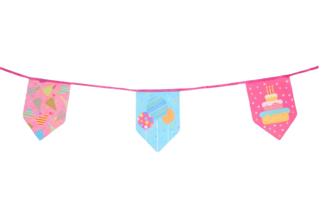 Ghirlandă decorativă cu steaguri colorate 4,5 metri – Decor magic pentru petreceri copii [2]