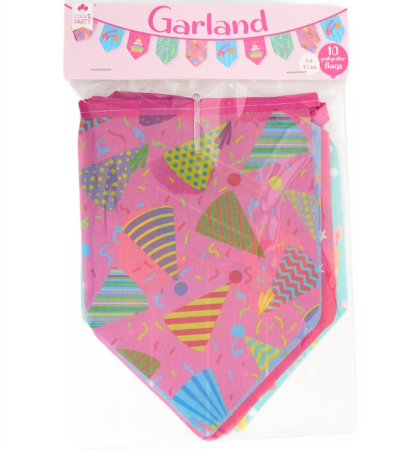 Ghirlandă decorativă cu steaguri colorate 4,5 metri – Decor magic pentru petreceri copii [1]