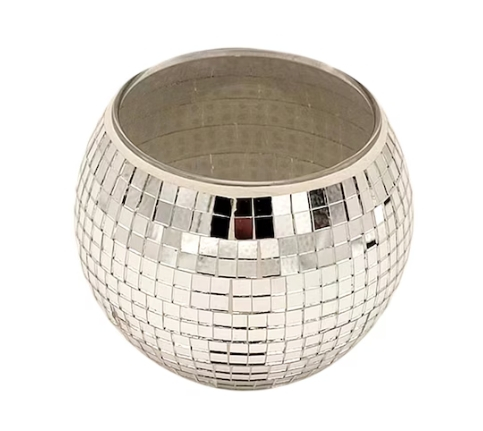 Ghiveci decorativ din sticlă mozaic 15x12 cm – suport elegant pentru flori și plante [3]