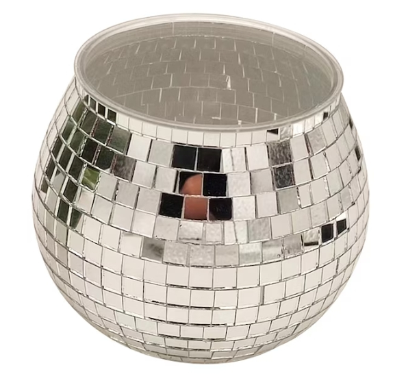 Ghiveci decorativ din sticlă mozaic 15x12 cm – suport elegant pentru flori și plante [1]