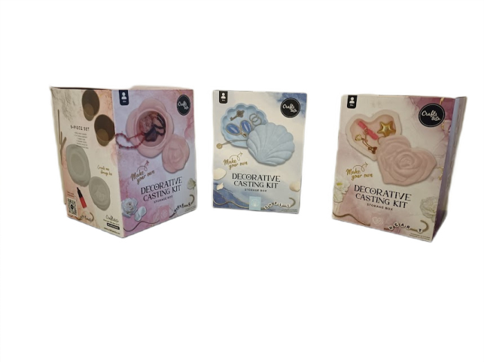 Kit Creativ Turnare Gips pentru Cutii de Bijuterii – Set DIY Modelare și Decorare [2]