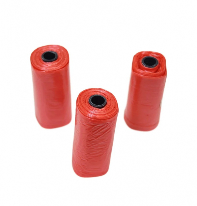 Set de 3 pungi igienice, biodegradabile, pentru colectarea excrementelor, multicolore [4]