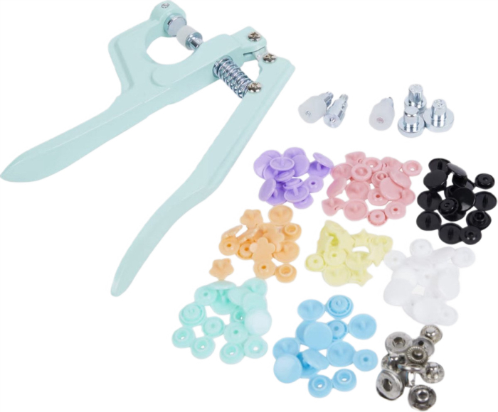 Set 140 Capse Metalice pentru Haine și Accesorii – Kit Fixare pentru Genti, Huse și Proiecte DIY [2]